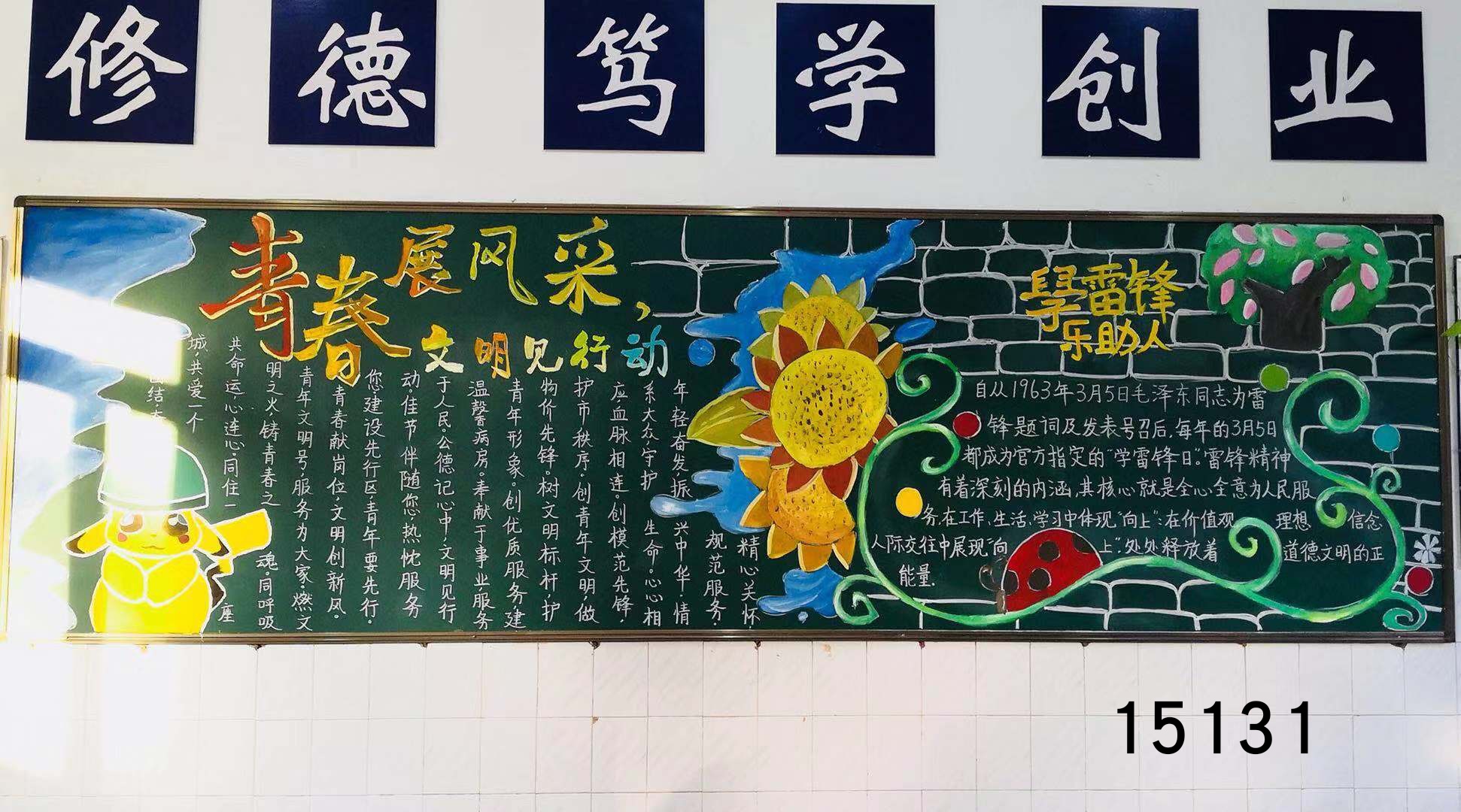 2019年秋学期“青春展风采，文明见行动”主题黑板报评比结果